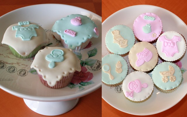 Cup Cakes Baby Shower pour Sylvie!!!